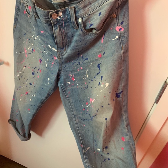 Madewell boyfriend boyjean with paint splatters - Picture 3 of 5